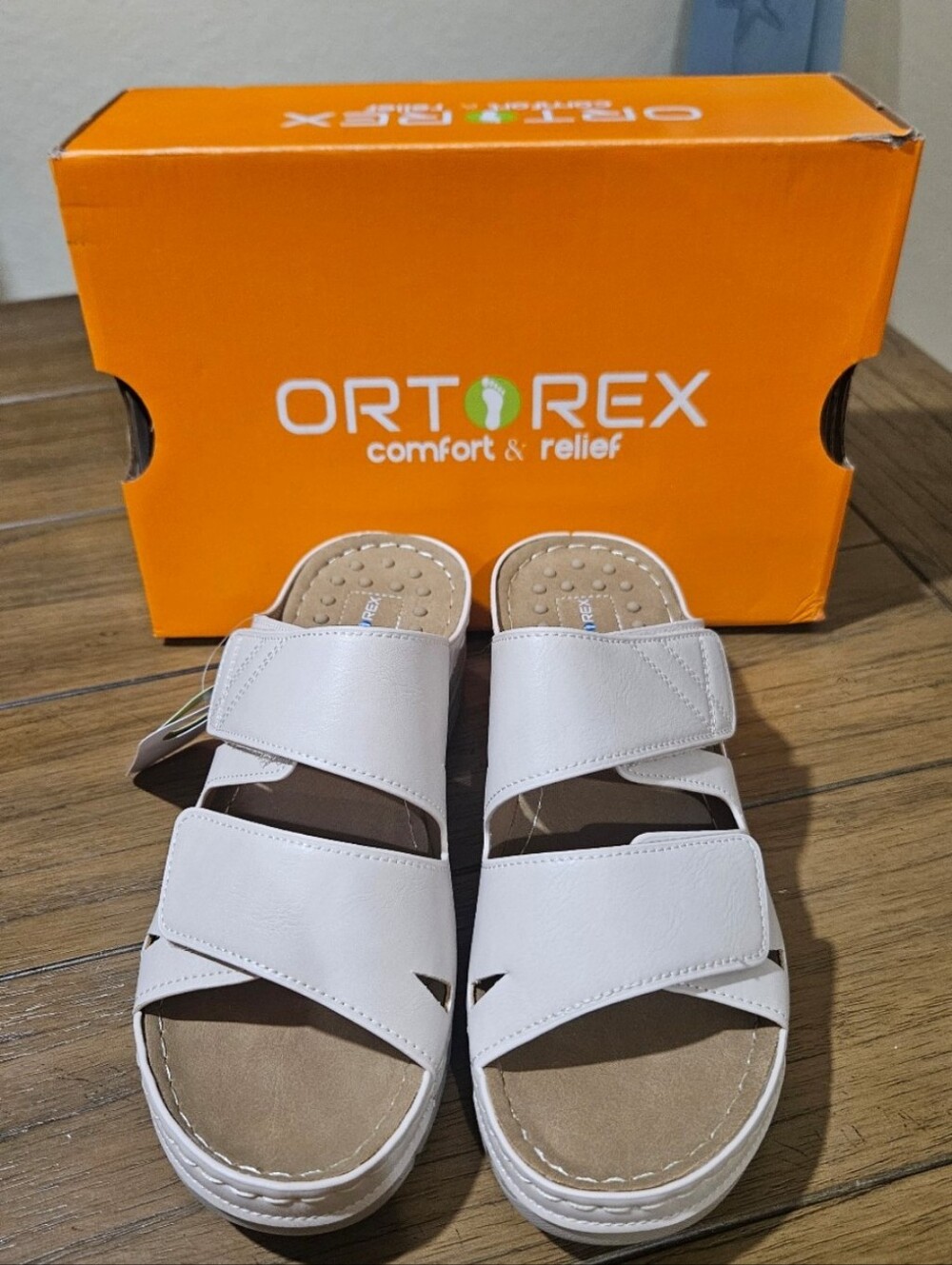 Orthotex White Women's Orthopedic Sandals BNIB size 8